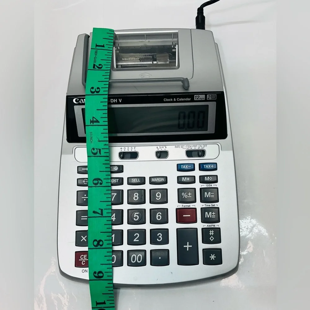 Canon Desk Calculator in Silver with Black, Red & Blue Keys